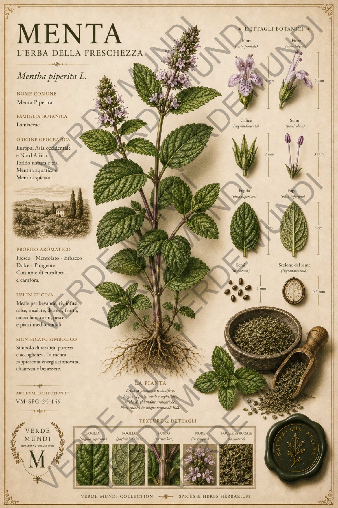 "Menta- Raccolta Aromatica