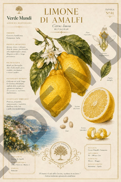 Agrumi del Mediterraneo – Mediterranean Citrus Botanical Atlas | Digital Botanical Prints