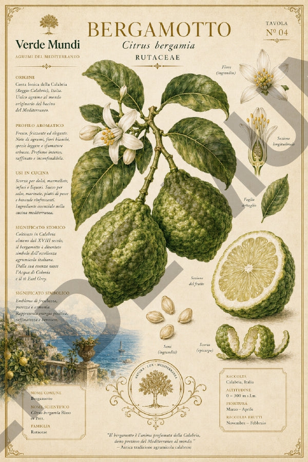 Agrumi del Mediterraneo – Mediterranean Citrus Botanical Atlas | Digital Botanical Prints