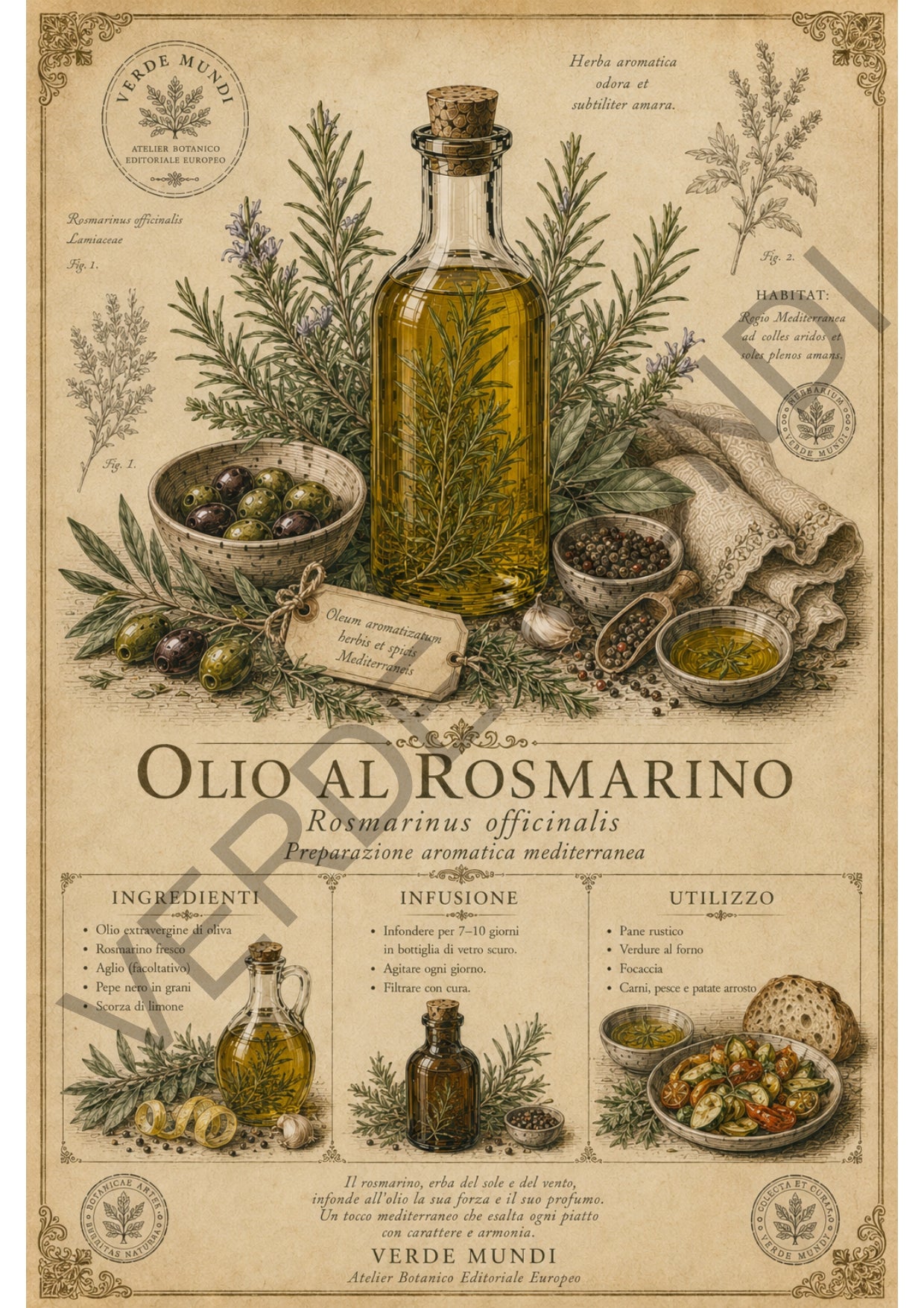 "Raccolta oli botanici mediterranei" vol.1