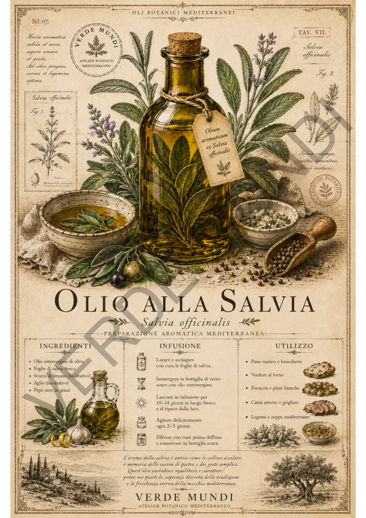 "Raccolta oli botanici mediterranei" vol.1