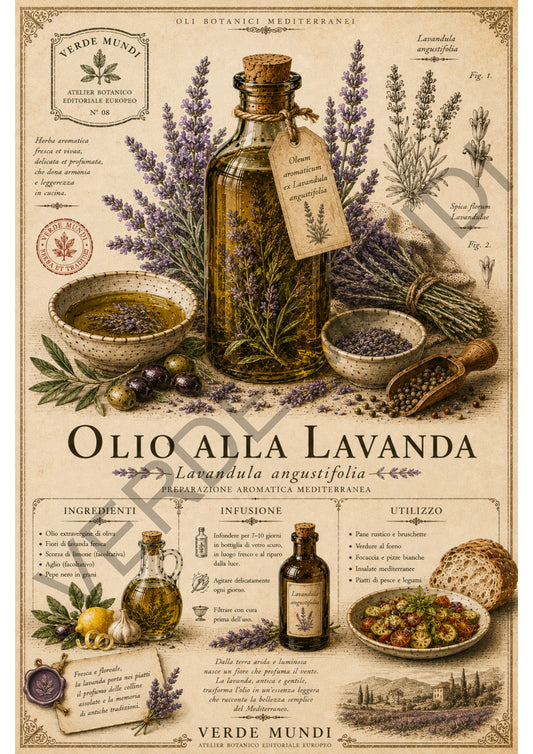 “Raccolta oli botanici mediterranei” Olio alla Lavanda