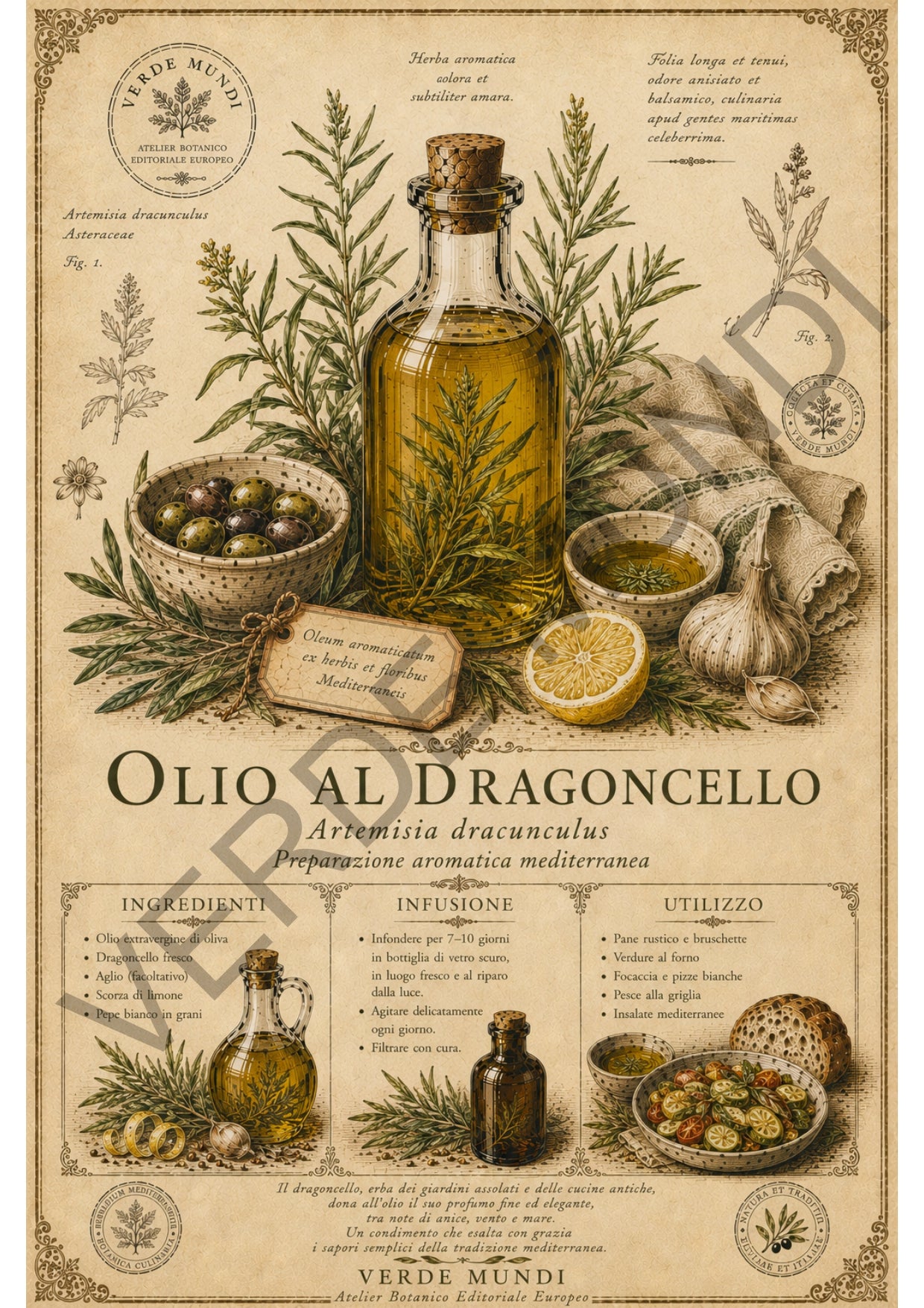 "Raccolta oli botanici mediterranei" vol.1