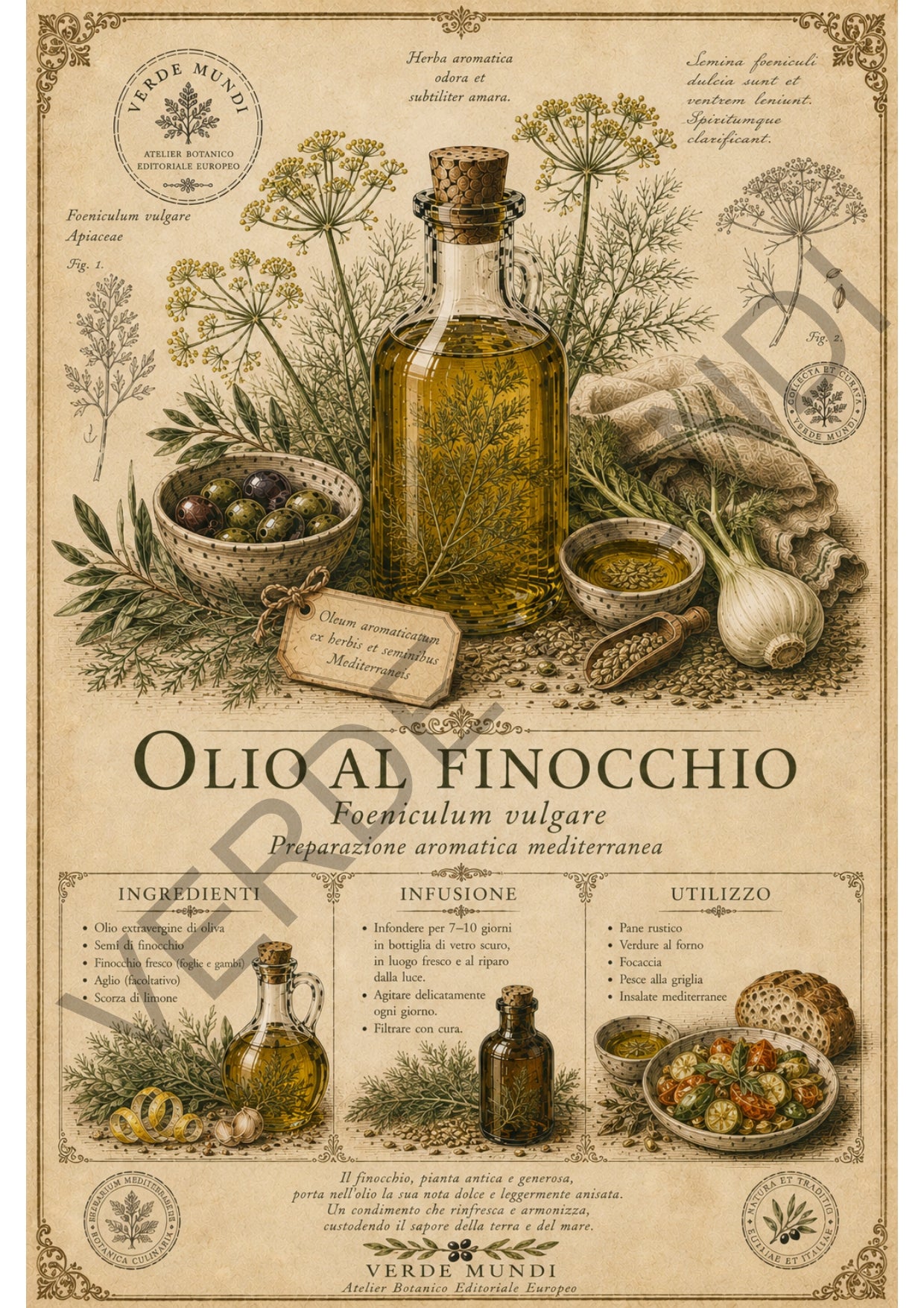 "Raccolta oli botanici mediterranei" vol.1