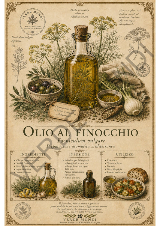 “Raccolta oli botanici mediterranei” Olio al Finocchio