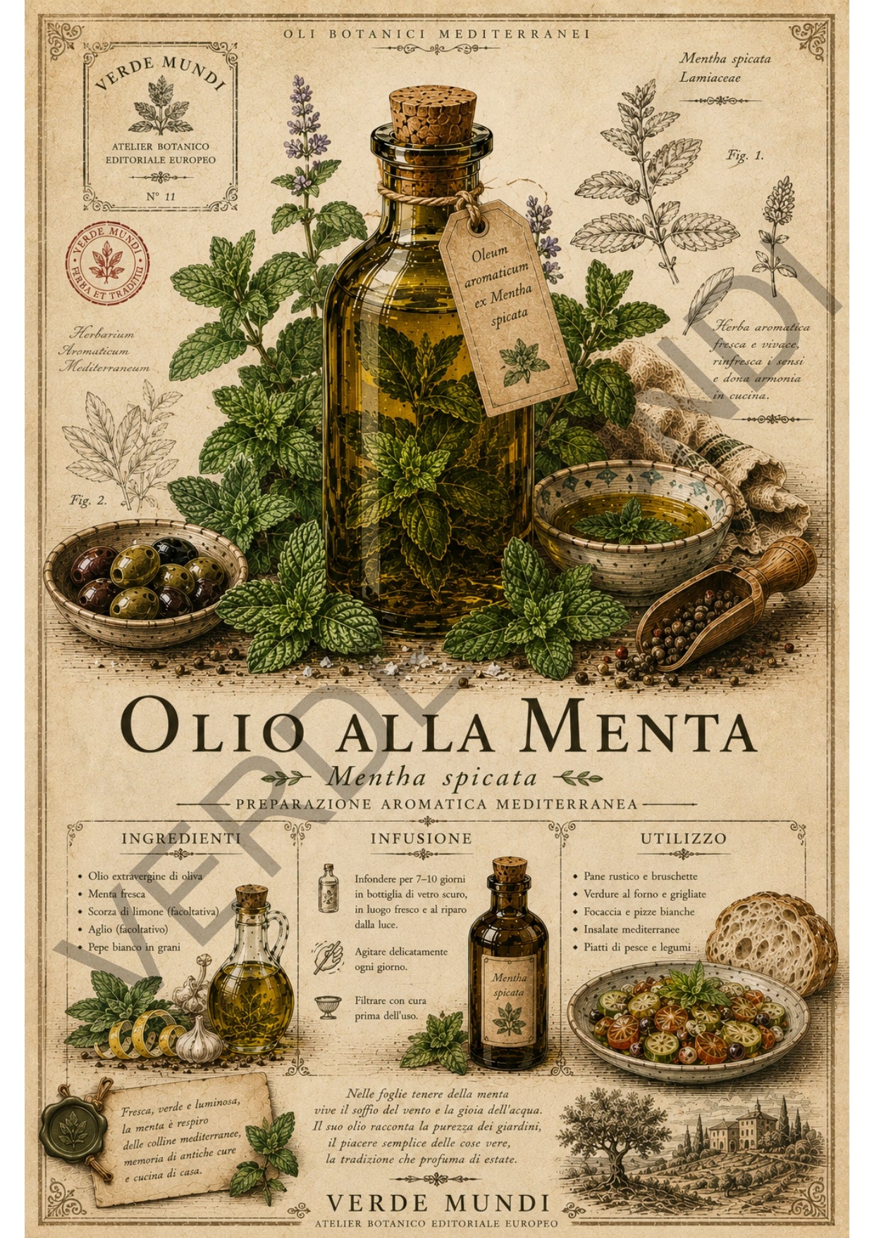 "Raccolta oli botanici mediterranei" vol.1