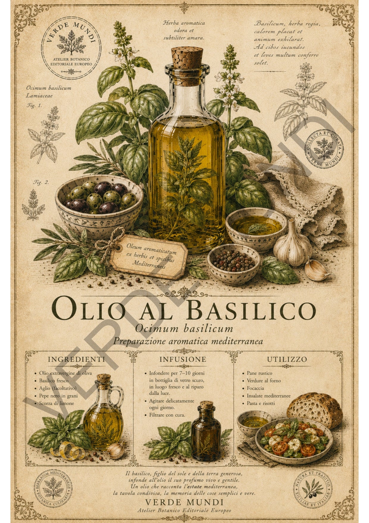"Raccolta oli botanici mediterranei" vol.1