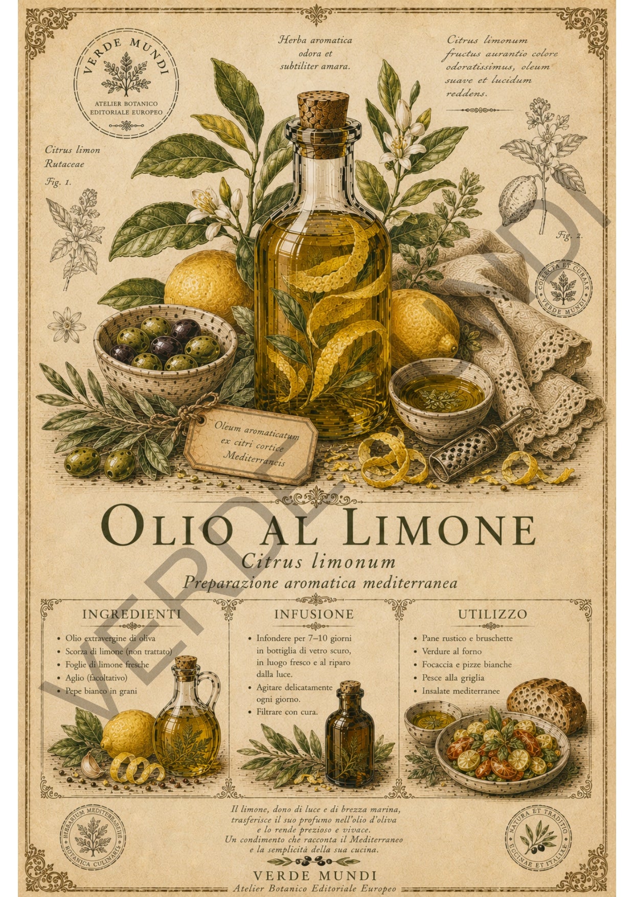"Raccolta oli botanici mediterranei" vol.1
