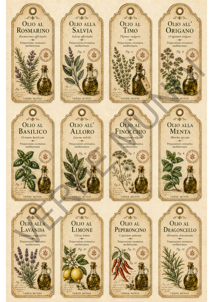 "Raccolta oli botanici mediterranei" vol.1