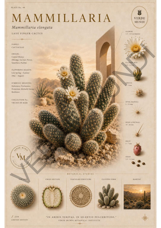 Mammillaria elongata -cactus