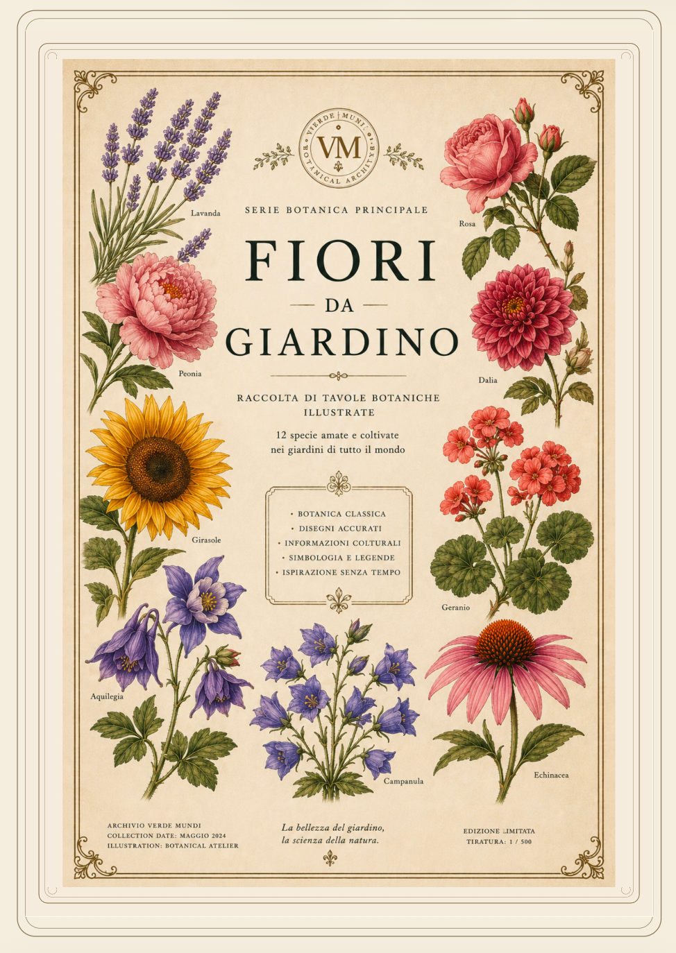 FIORI DA GIARDINO: serie botanica completa