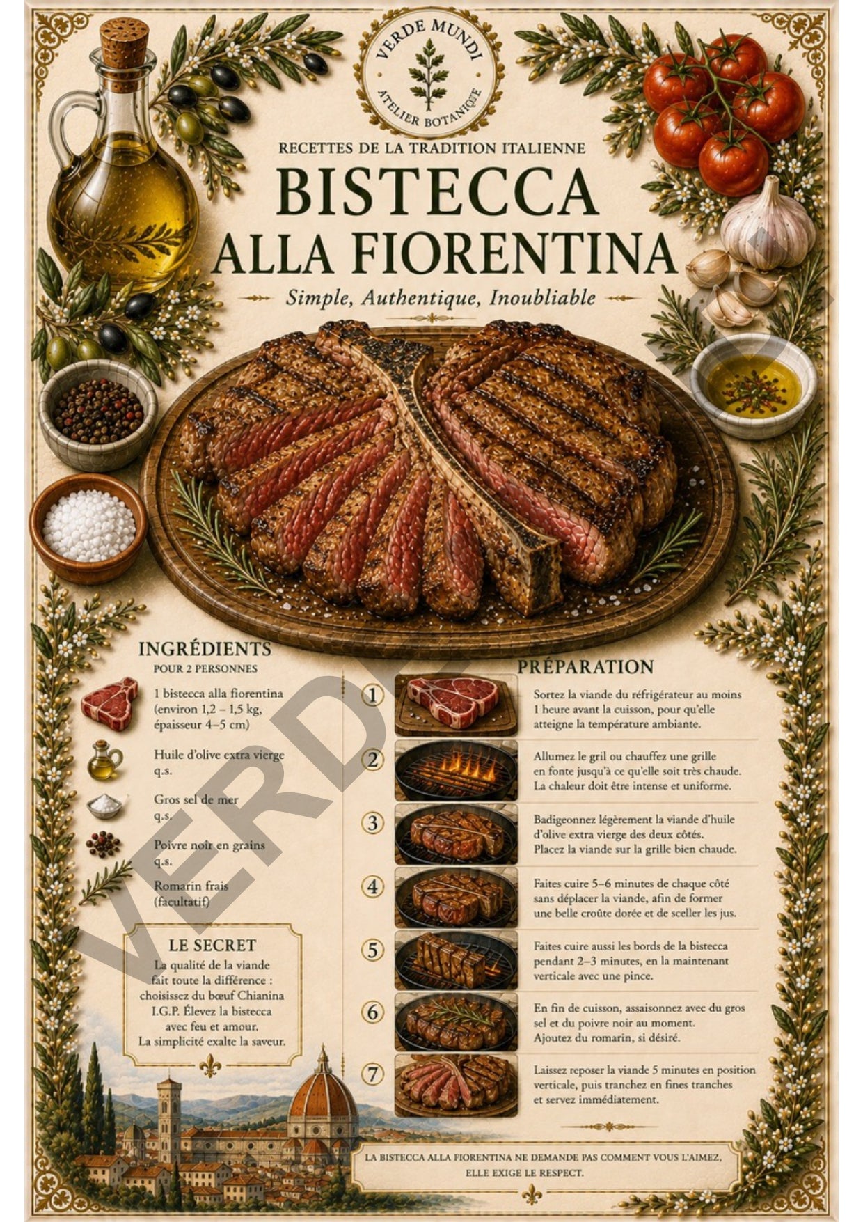Les 15 Recettes Italiennes les Plus Emblématiques | Collection d’Illustrations Botaniques Numériques | Italien • English • Français