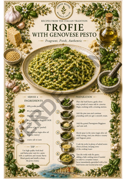 The 15 Most Iconic Italian Recipes | Digital Botanical Prints Collection | Italian • English • Français