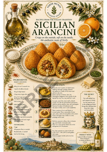 The 15 Most Iconic Italian Recipes | Digital Botanical Prints Collection | Italian • English • Français