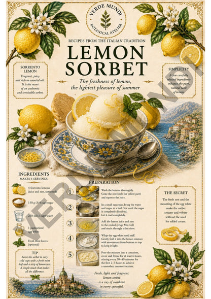 The 15 Most Iconic Italian Recipes | Digital Botanical Prints Collection | Italian • English • Français