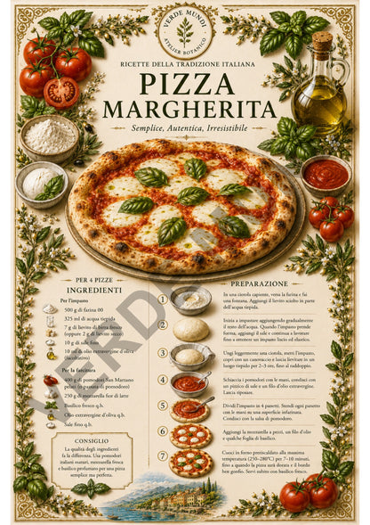 Le 15 Ricette Italiane Più Iconiche | Tavole Botaniche Digitali | Italiano • English • Français