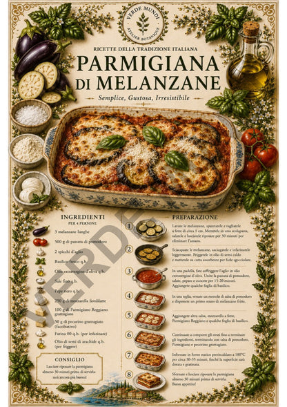 Le 15 Ricette Italiane Più Iconiche | Tavole Botaniche Digitali | Italiano • English • Français
