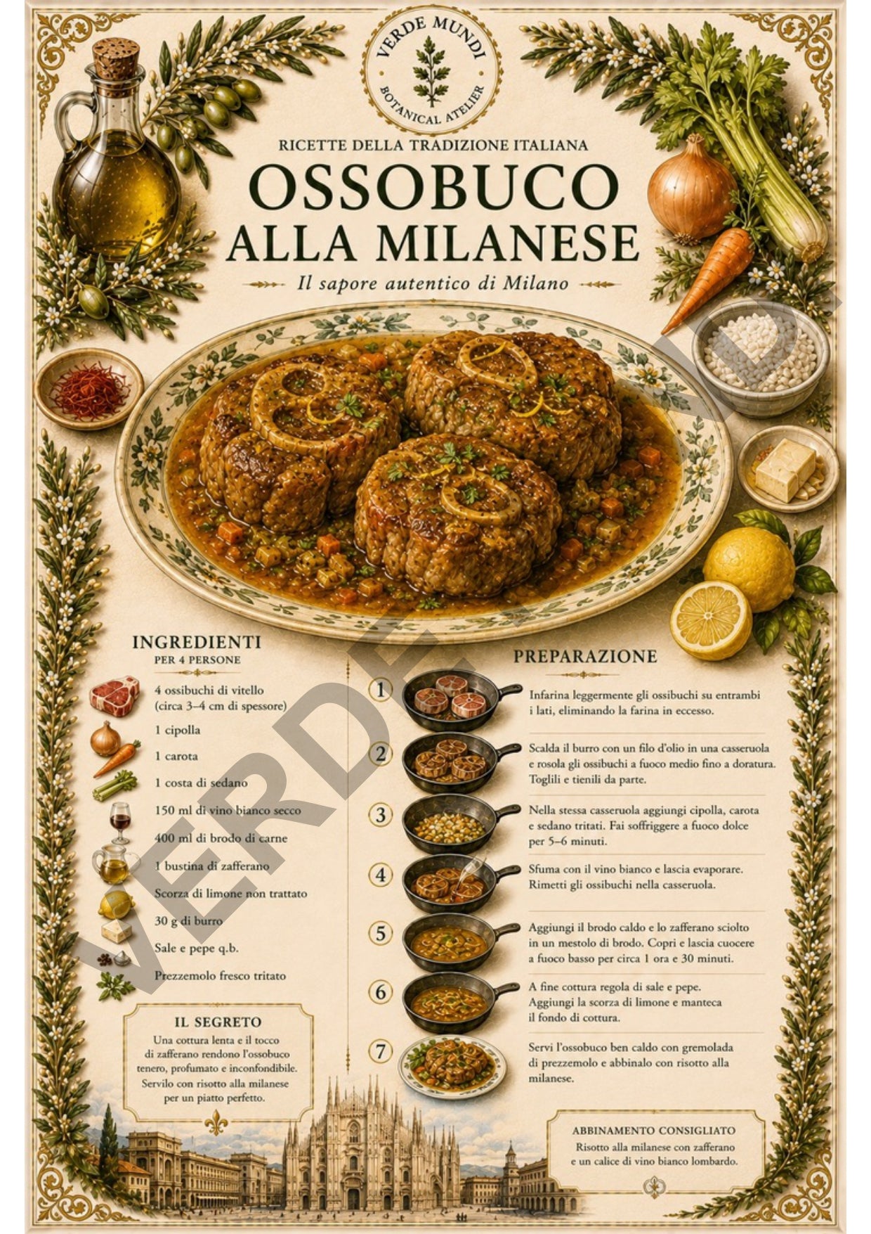 Le 15 Ricette Italiane Più Iconiche | Tavole Botaniche Digitali | Italiano • English • Français