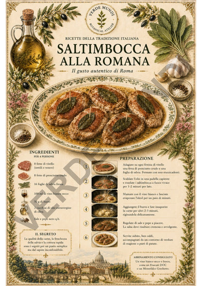 Le 15 Ricette Italiane Più Iconiche | Tavole Botaniche Digitali | Italiano • English • Français