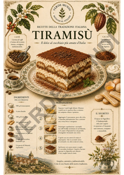 Le 15 Ricette Italiane Più Iconiche | Tavole Botaniche Digitali | Italiano • English • Français