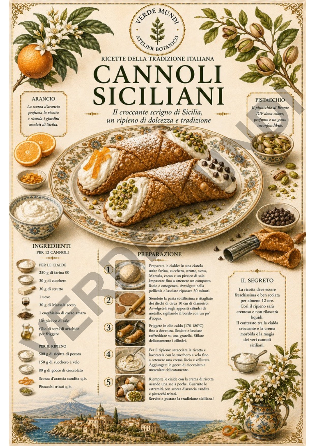 Le 15 Ricette Italiane Più Iconiche | Tavole Botaniche Digitali | Italiano • English • Français